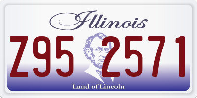 IL license plate Z952571