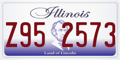 IL license plate Z952573