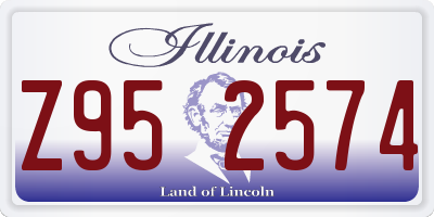 IL license plate Z952574