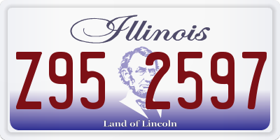 IL license plate Z952597