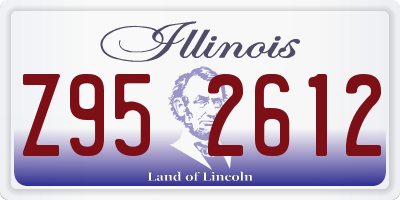 IL license plate Z952612