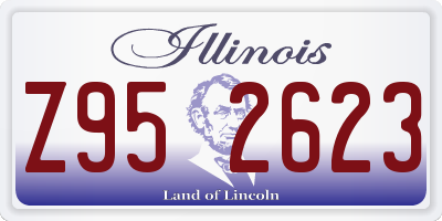 IL license plate Z952623