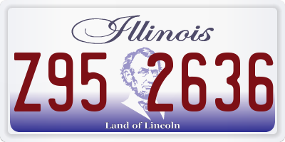 IL license plate Z952636