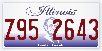 IL license plate Z952643