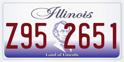 IL license plate Z952651