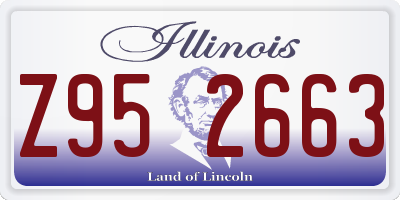 IL license plate Z952663