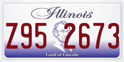 IL license plate Z952673