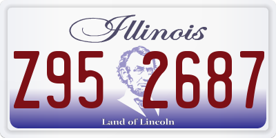 IL license plate Z952687