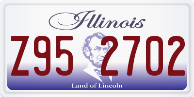 IL license plate Z952702