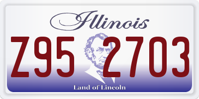 IL license plate Z952703