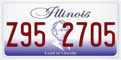 IL license plate Z952705