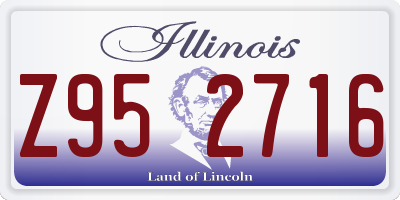 IL license plate Z952716