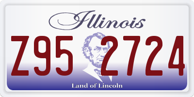 IL license plate Z952724