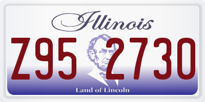 IL license plate Z952730