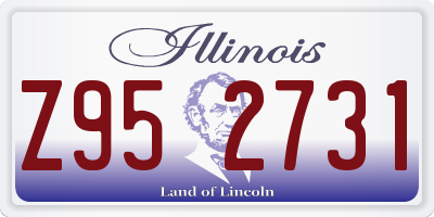IL license plate Z952731