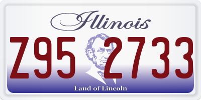 IL license plate Z952733