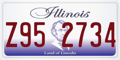IL license plate Z952734