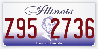 IL license plate Z952736