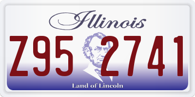 IL license plate Z952741