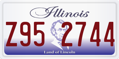IL license plate Z952744