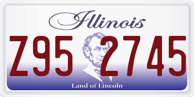 IL license plate Z952745