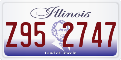 IL license plate Z952747