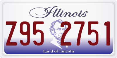IL license plate Z952751