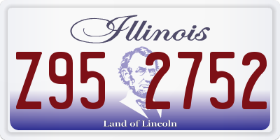 IL license plate Z952752