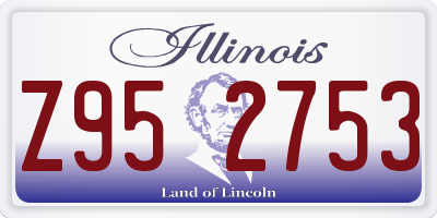IL license plate Z952753