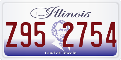 IL license plate Z952754