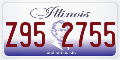 IL license plate Z952755