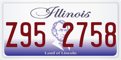IL license plate Z952758