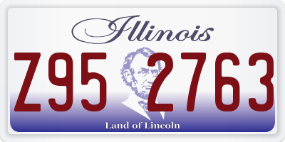 IL license plate Z952763