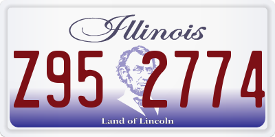 IL license plate Z952774