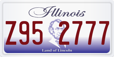 IL license plate Z952777