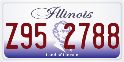 IL license plate Z952788