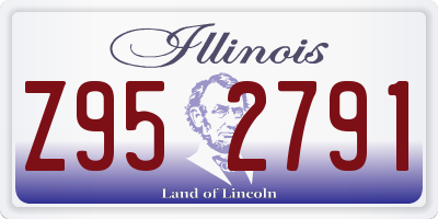 IL license plate Z952791
