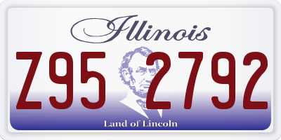 IL license plate Z952792