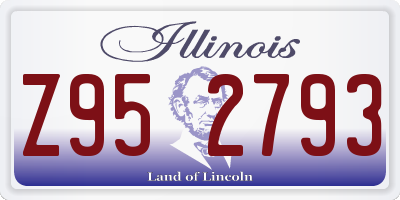 IL license plate Z952793
