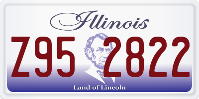 IL license plate Z952822