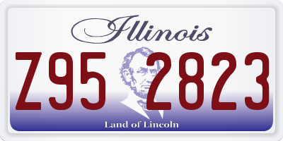 IL license plate Z952823