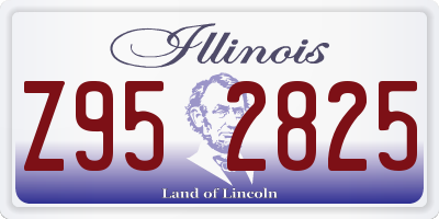 IL license plate Z952825