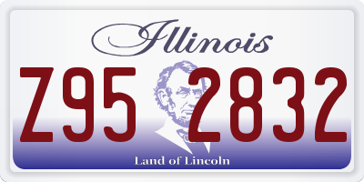 IL license plate Z952832