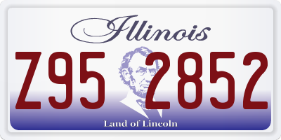 IL license plate Z952852