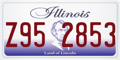 IL license plate Z952853
