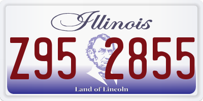 IL license plate Z952855
