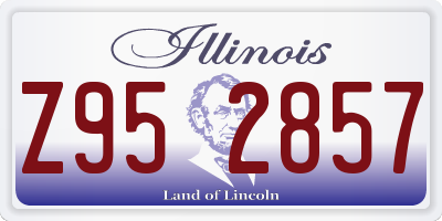 IL license plate Z952857