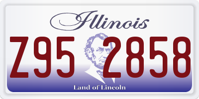 IL license plate Z952858