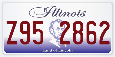 IL license plate Z952862