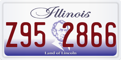 IL license plate Z952866